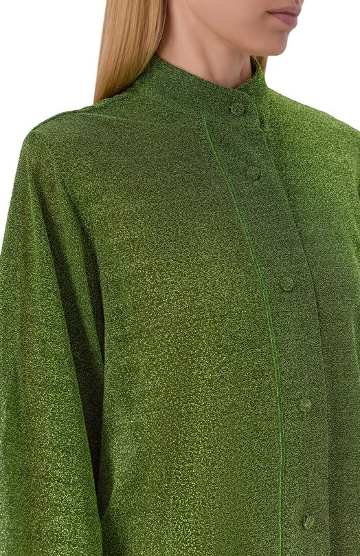 Блузка с отделкой перьями OSEREE LSF213 Зелёный  LSF213 Фото 5
