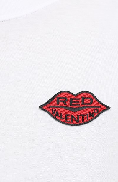Хлопковая футболка REDVALENTINO, арт. UR0MG07V/5JH, фото 5