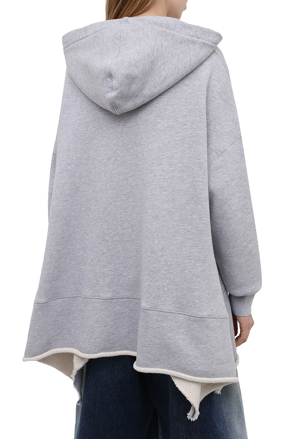 Хлопковое худи PALM ANGELS серого цвета по цене 86850 руб., арт. PWBC002S21FLE0010810, фото 4 Хлопковое худи PALM ANGELS, арт. PWBC002S21FLE0010810, фото 4