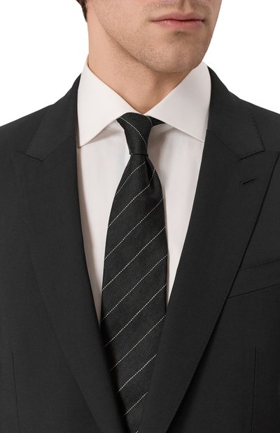 Шелковый галстук BRUNELLO CUCINELLI, арт. MI8890018, фото 2