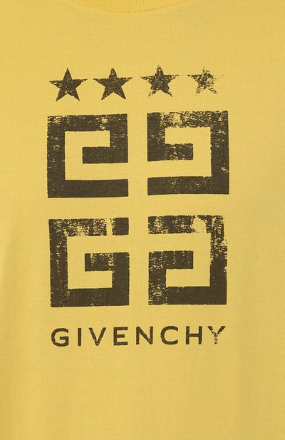 Хлопковая футболка GIVENCHY, арт. BM716R/3YEL, фото 5