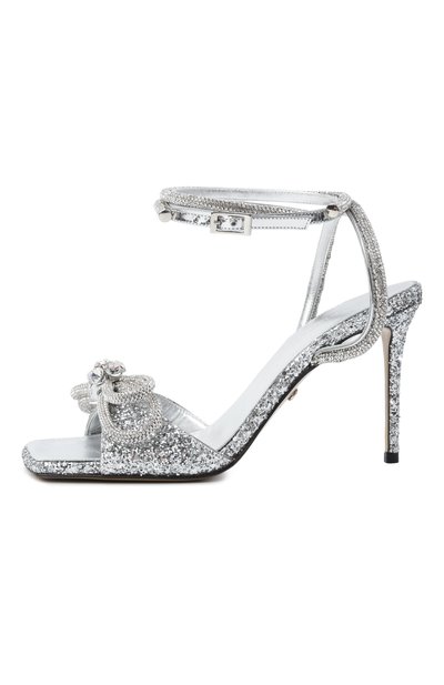 Босоножки double bow 95 MACH & MACH, арт. FW25-S0942-95-GLI-SLV, фото 4