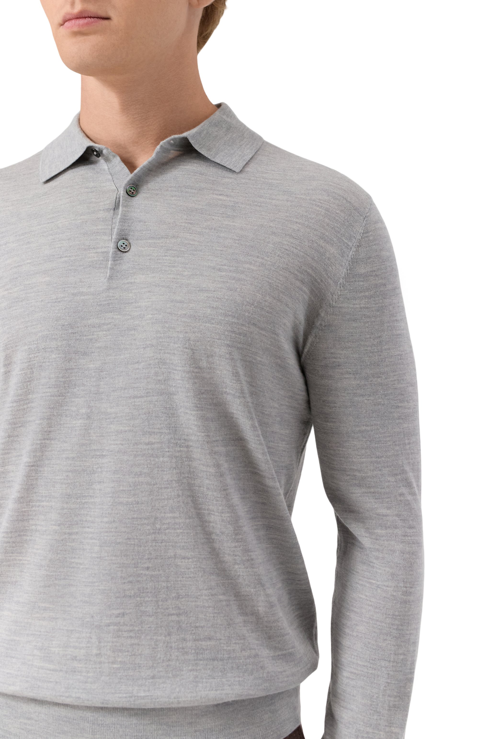 Поло из шерсти и шелка 12 STOREEZ, арт. 129458, фото 5