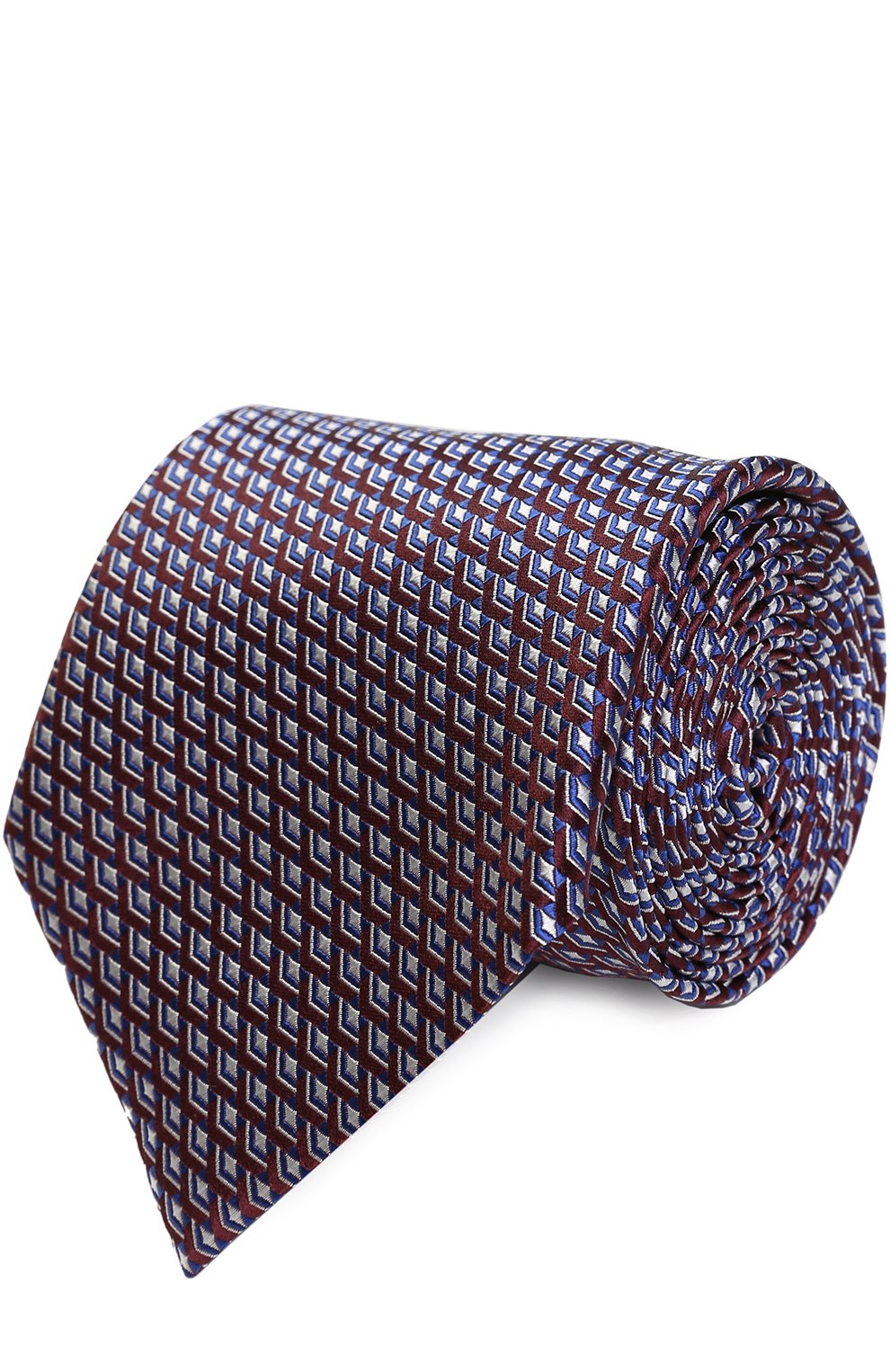 Шелковый галстук с узором ZEGNA, арт. Z2E07/1XW, фото 1