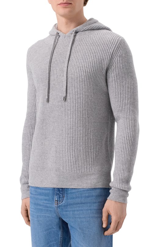 Шерстяное худи Andrea Campagna M5625-6143 Серый  M5625-6143 Фото 3