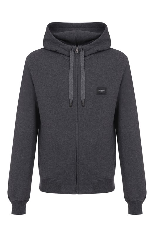 Хлопковая толстовка Dolce & Gabbana G9ABIT/G7M4Y Серый G9ABIT/G7M4Y