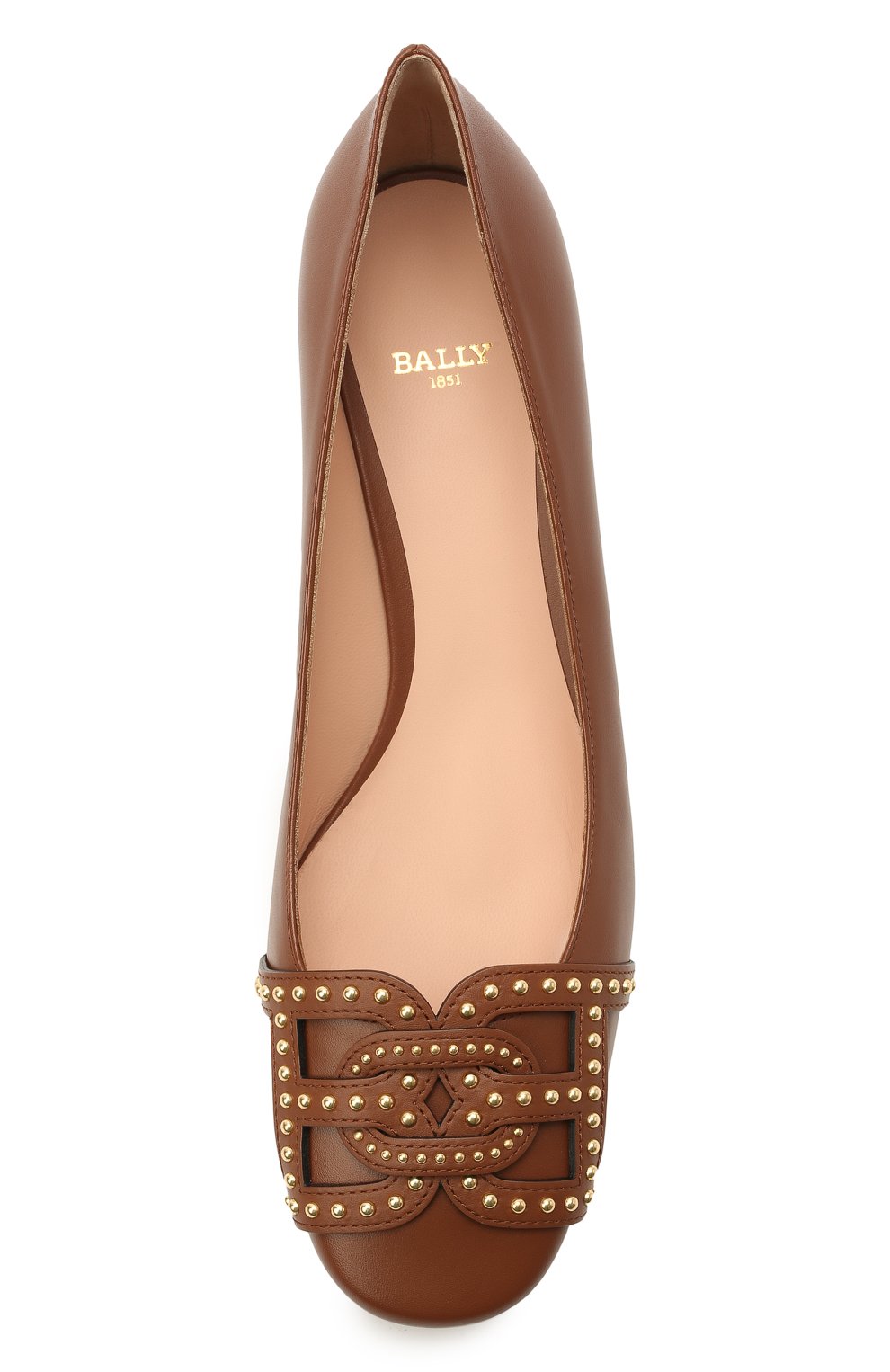 Кожаные туфли pinke 45 BALLY, арт. PINKIE 45-STUDS/19, фото 5