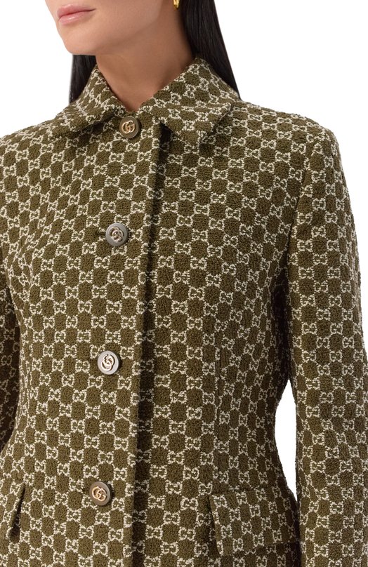 Жакет Gucci 835539/ZASUE Хаки  835539/ZASUE Фото 5