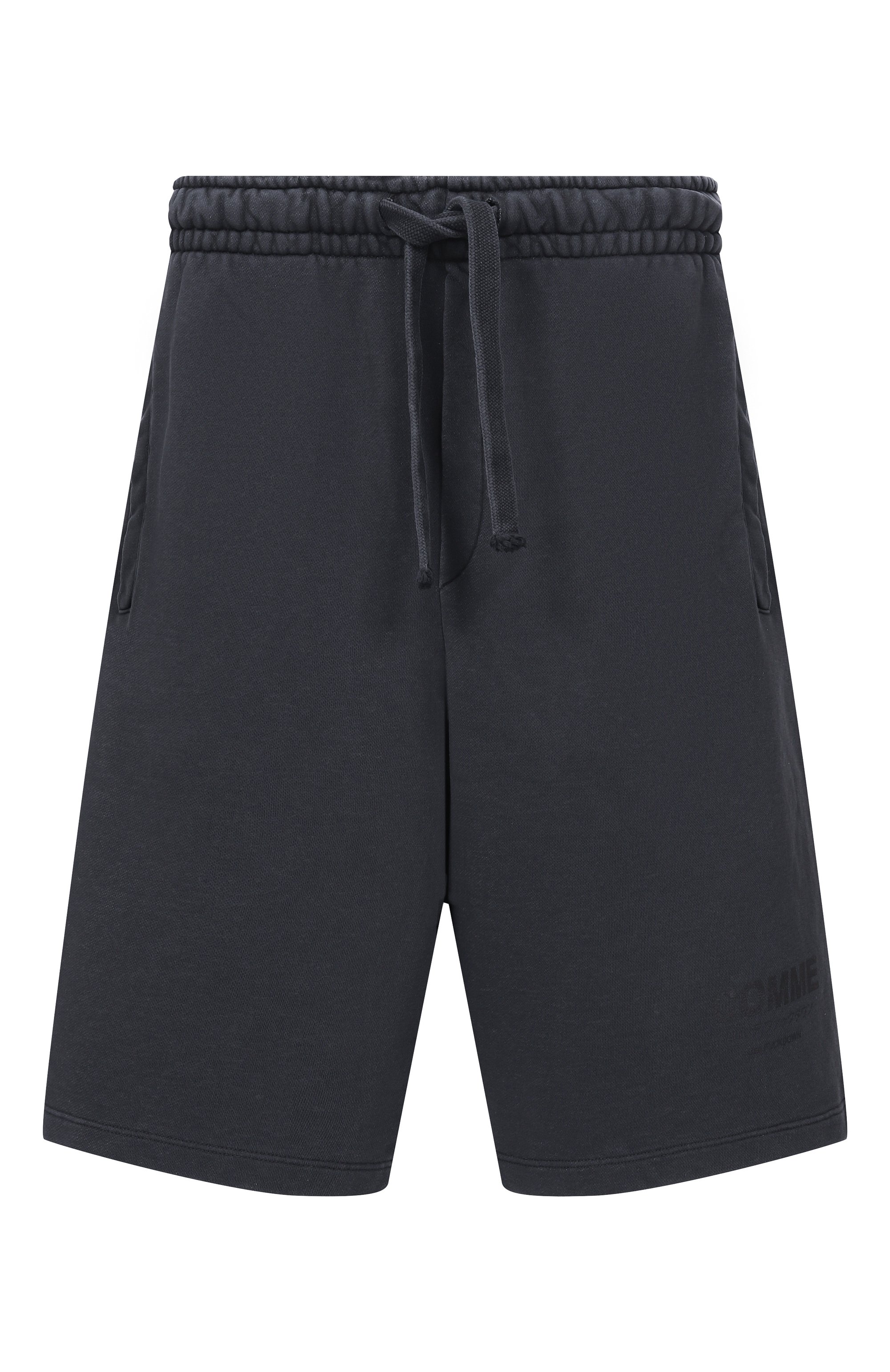 Хлопковые шорты COMME DES FUCKDOWN темно-серого цвета по цене 13500 руб., арт. CFABM01922, фото 1 Хлопковые шорты COMME DES FUCKDOWN, арт. CFABM01922, фото 1