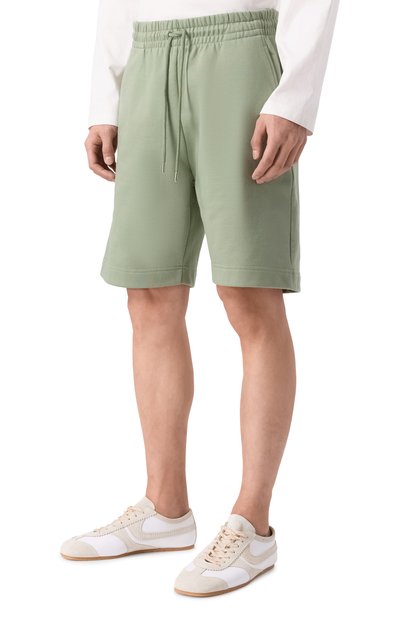 Хлопковые шорты DRIES VAN NOTEN светло-зеленого цвета по цене 35900 руб., арт. 021158/3611, фото 3 Хлопковые шорты DRIES VAN NOTEN, арт. 021158/3611, фото 3