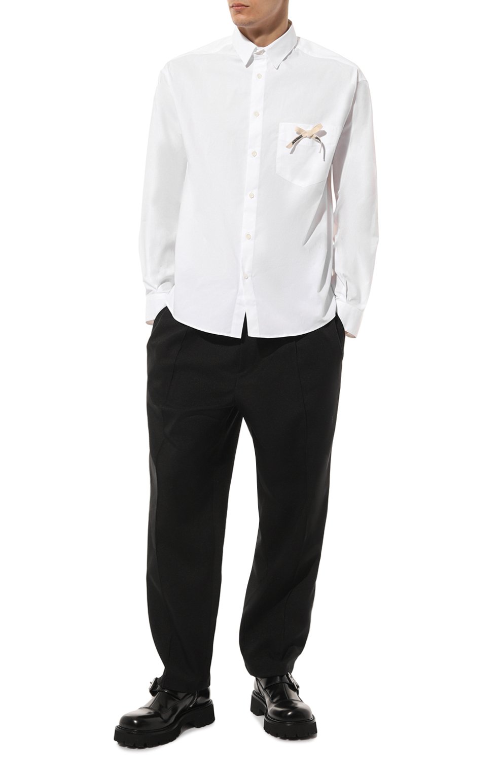 Хлопковая рубашка JACQUEMUS, арт. 23H/216SH001-1454, фото 2