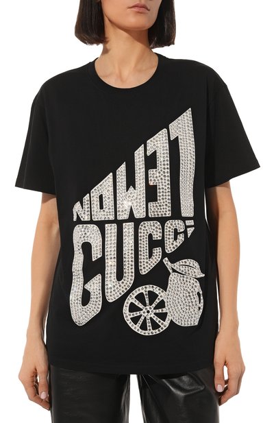 Хлопковая футболка GUCCI, арт. 615044 XJDZ4, фото 3