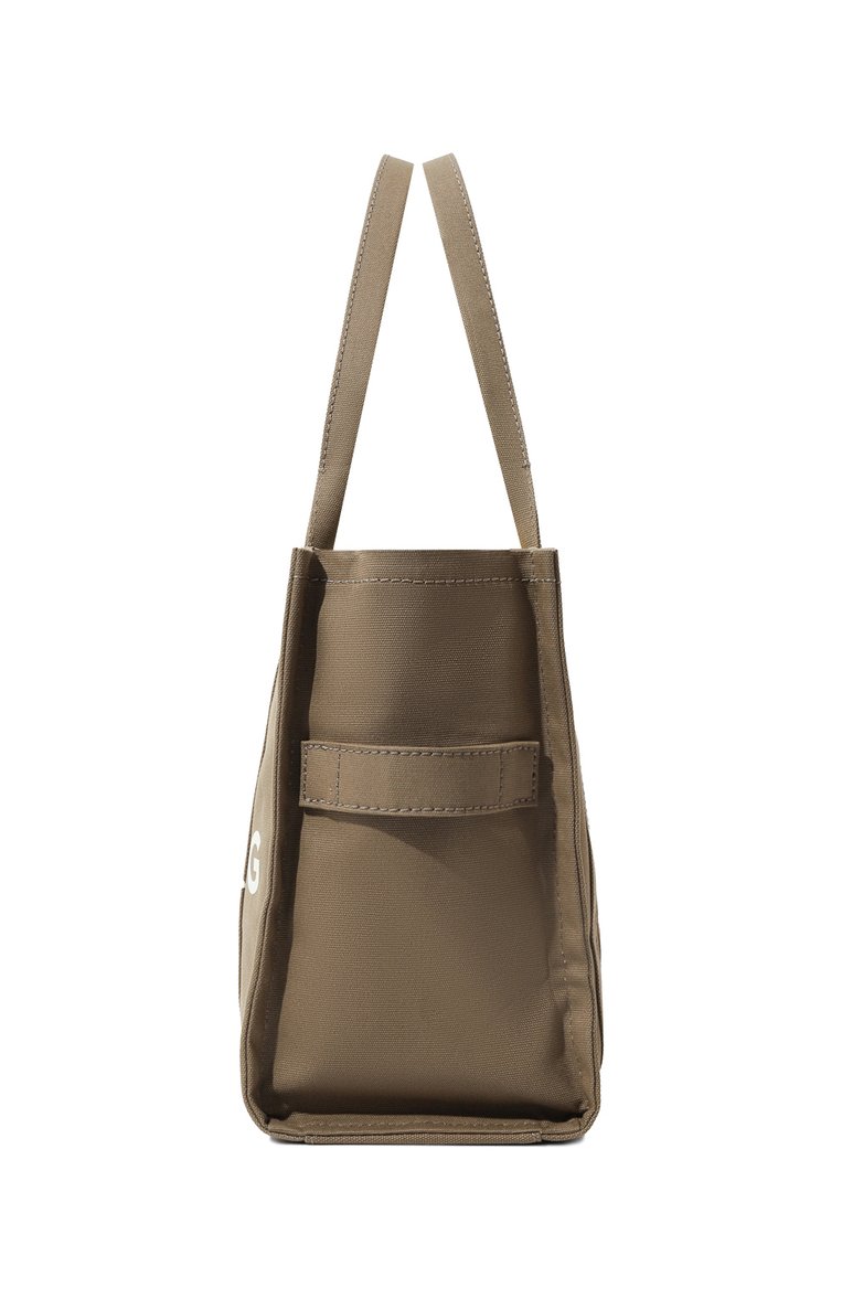 Женская сумка the tote bag large MARC JACOBS (THE) хаки цвета, арт. M0016156 | Фото 4 (Сумки-технические: Сумки-шопперы; Материал: Текстиль; Размер: large; Драгоценные камни: Проставлено; Материал сплава: Проставлено; Нос: Не проставлено)