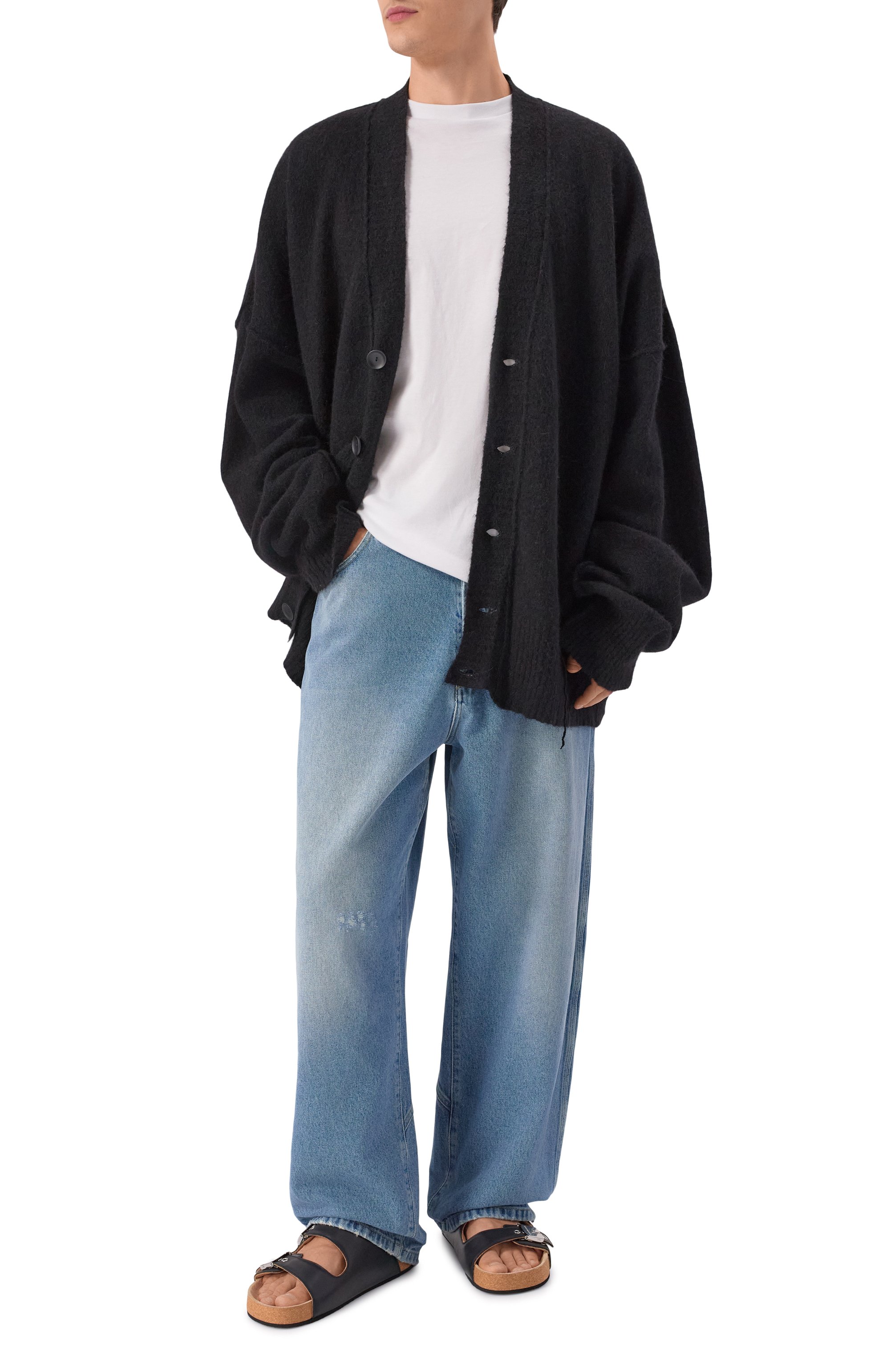 Кожаные сандалии balenciaga x scholl BALENCIAGA, арт. 840207/WB2U1, фото 2