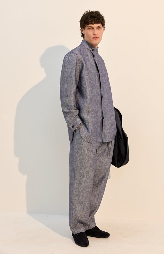 Замшевые мокасины Ferragamo 02A688/789_622 Синий  02A688/789_622 Фото 6