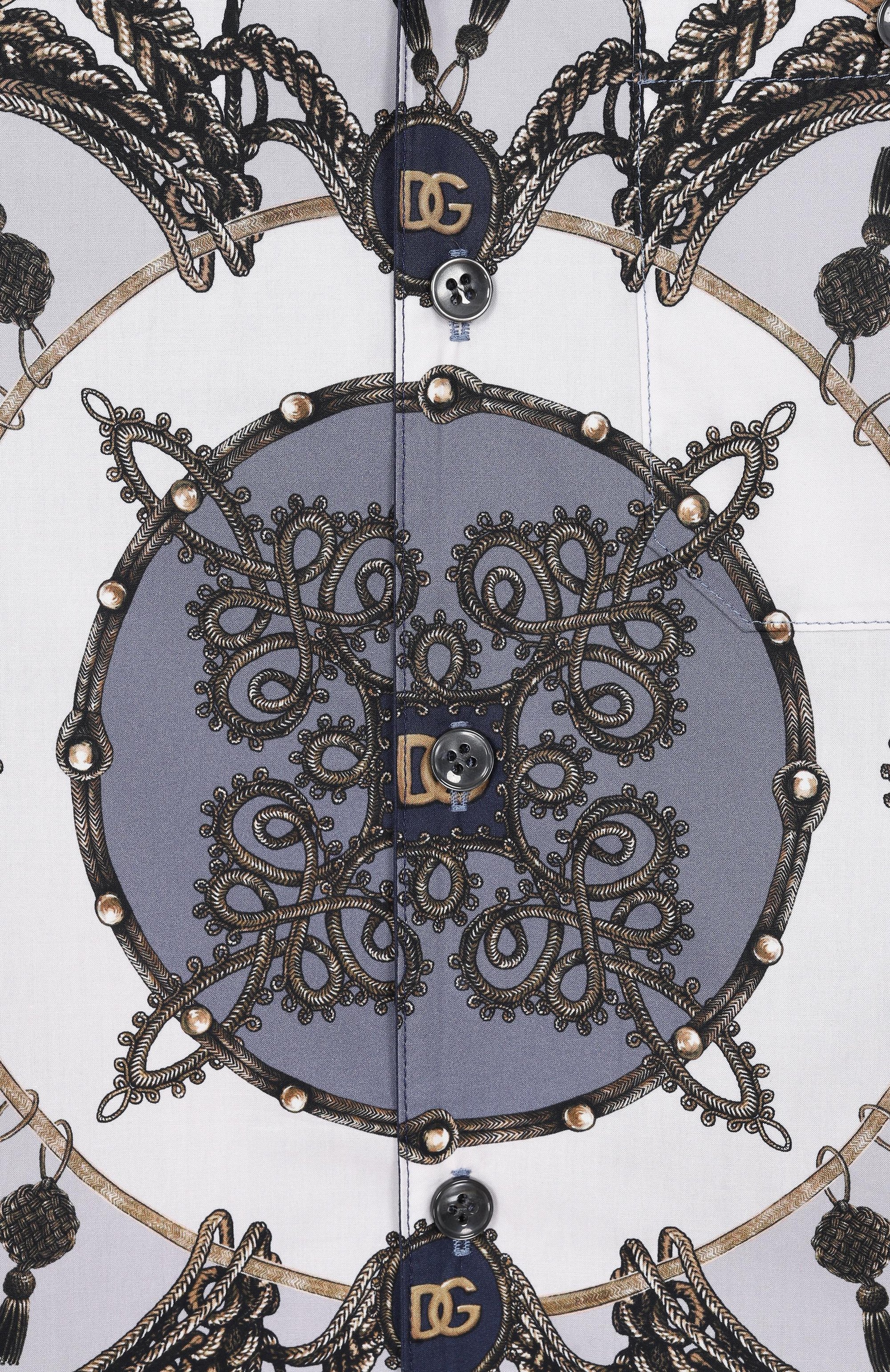 Хлопковая рубашка DOLCE & GABBANA, арт. L44S81/FI5NQ_001, фото 3