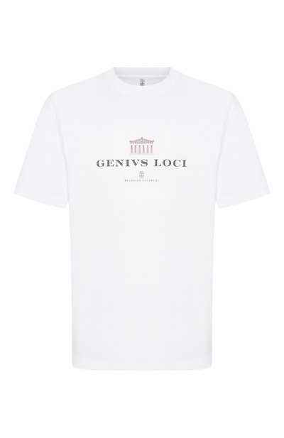 Мужская хлопковая футболка BRUNELLO CUCINELLI, арт. M0B138520