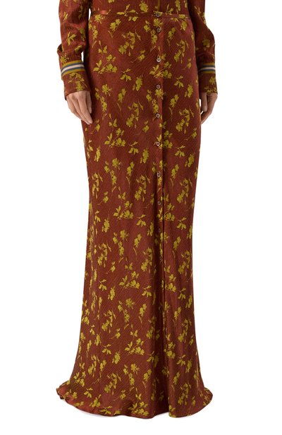 Юбка DRIES VAN NOTEN коричневого цвета по цене 116000 руб., арт. 010812/4261, фото 3 Юбка DRIES VAN NOTEN, арт. 010812/4261, фото 3
