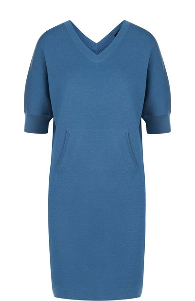 Женское однотонное мини-платье из смеси кашемира и шелка LORO PIANA, арт. FAI0253