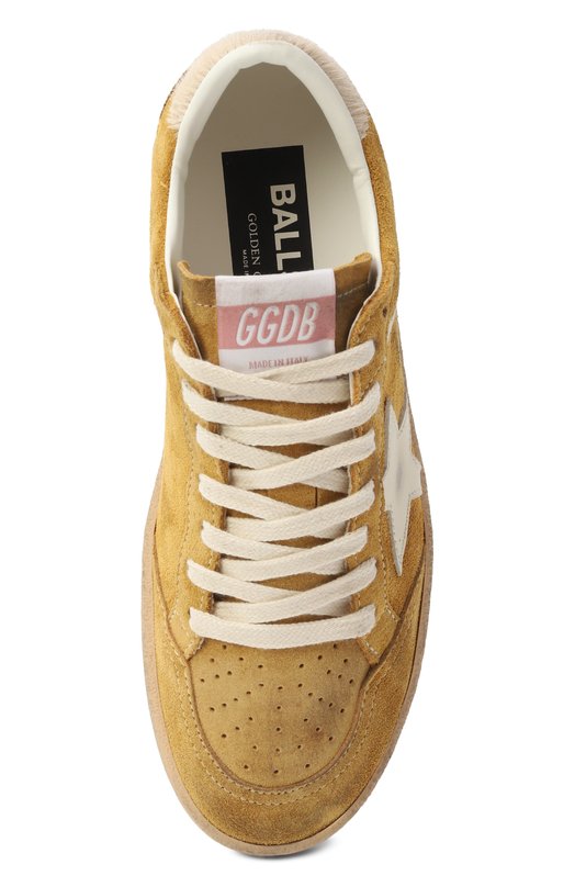 Замшевые кеды Ball Star Golden Goose Deluxe Brand GWF00117.F007473 Бежевый  GWF00117.F007473 Фото 6