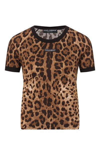 Женская хлопковая футболка DOLCE & GABBANA, арт. F8V88T/FS78S