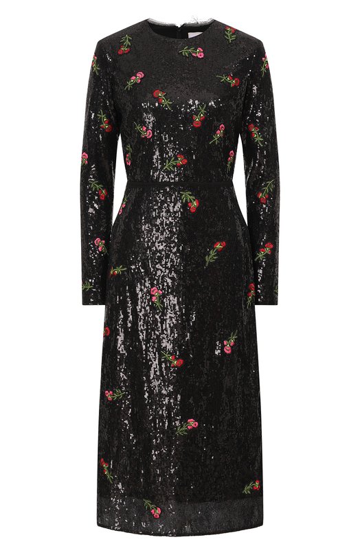 

Платье с отделкой пайетками Erdem, Чёрный