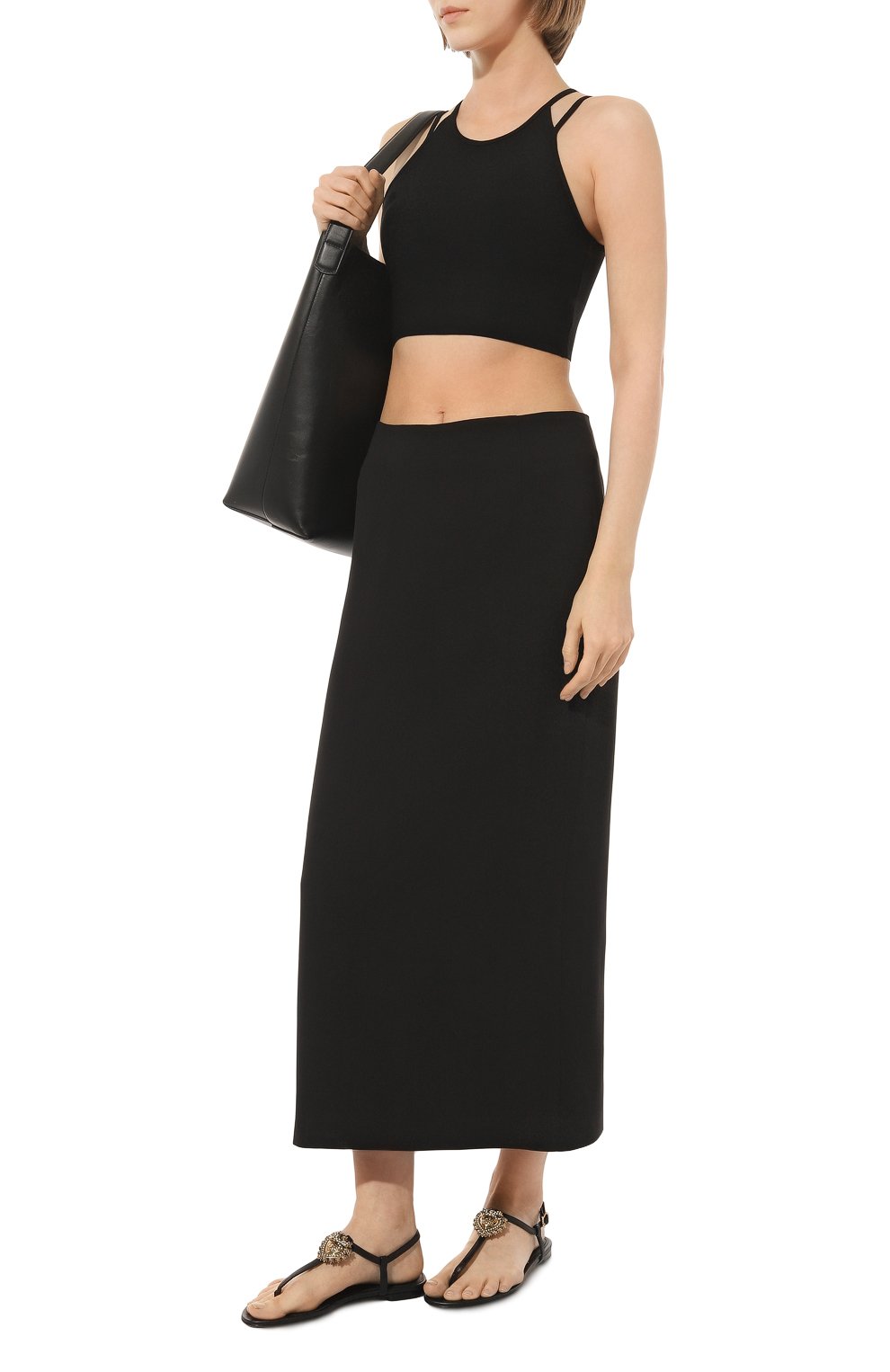 Кожаные сандалии devotion DOLCE & GABBANA, арт. CQ0353/AX191, фото 2