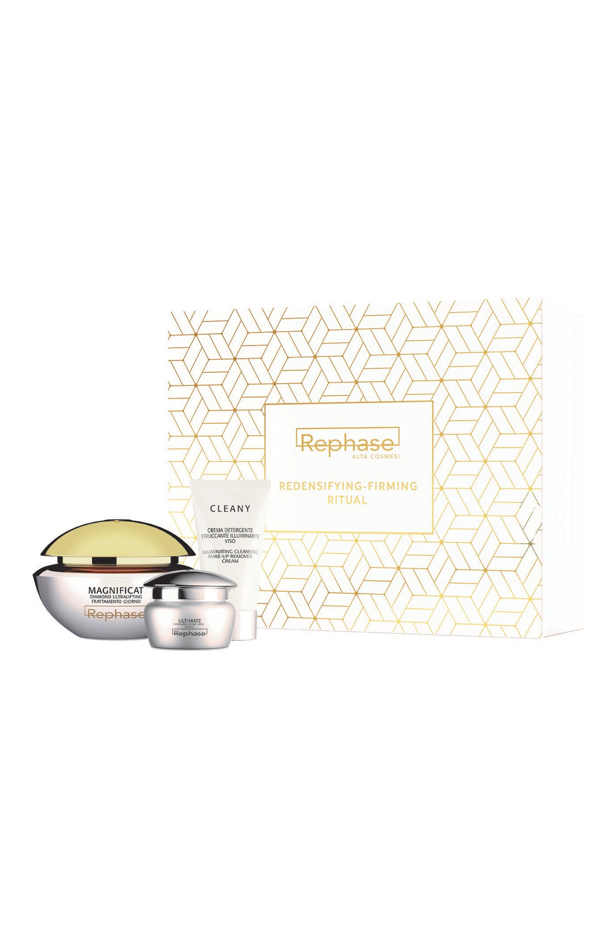 Набор redensifyng firming ritual (50+15+30ml) REPHASE бесцветного цвета по цене 20200 руб., арт. 8057158073266, фото 1 Набор redensifyng firming ritual (50+15+30ml) REPHASE, арт. 8057158073266, фото 1