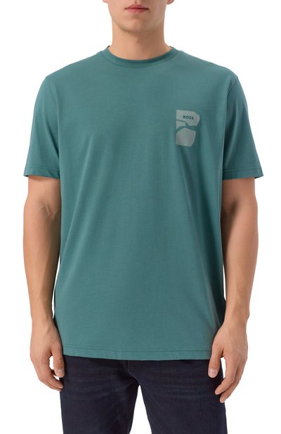 Хлопковая футболка BOSS ORANGE, арт. 50554610, фото 3