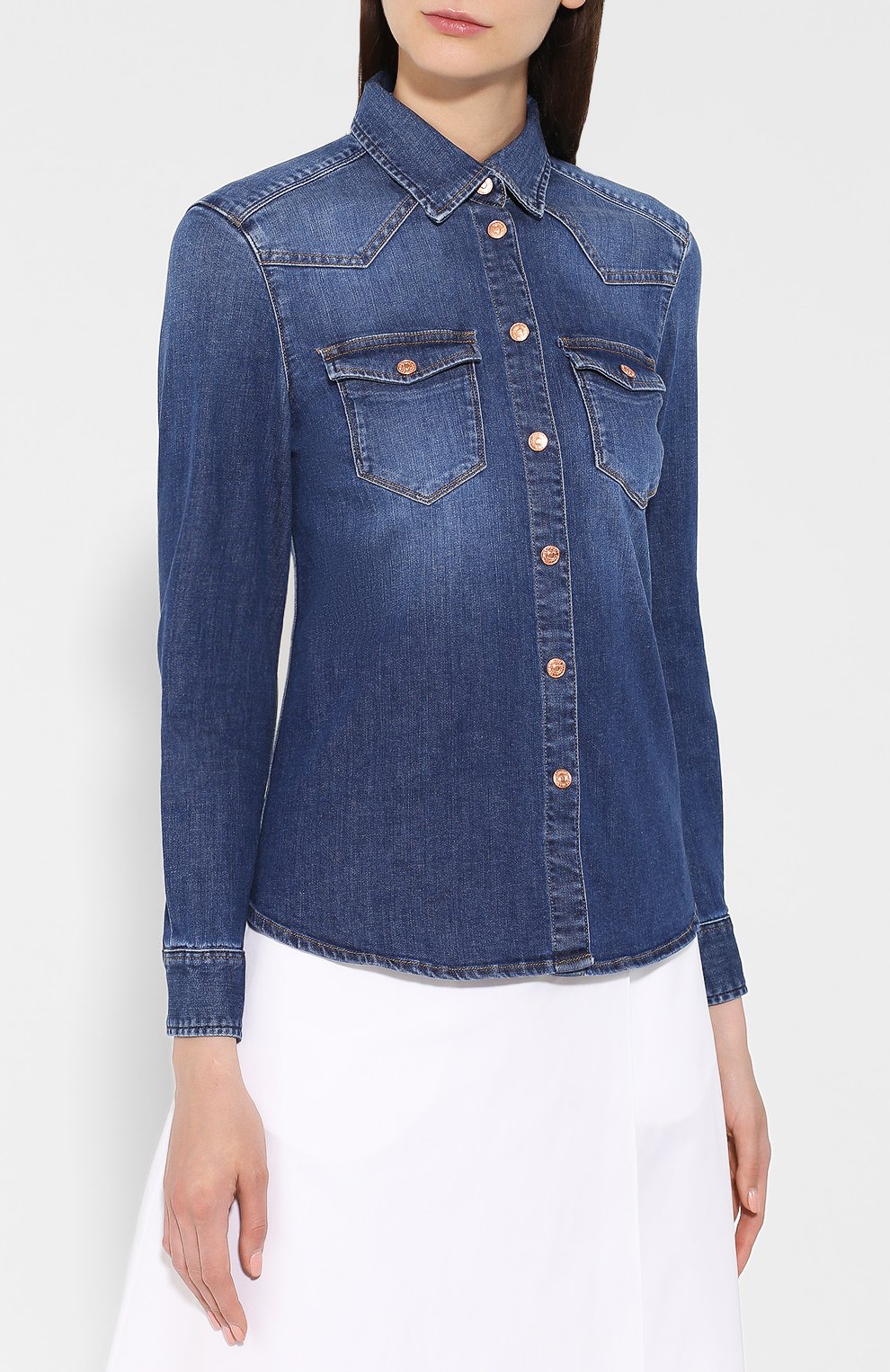 Джинсовая рубашка 7 FOR ALL MANKIND, арт. JSCQZ030TW, фото 3