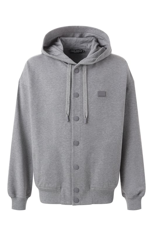 Хлопковая толстовка Dolce & Gabbana G9BNKT/G702K Серый G9BNKT/G702K