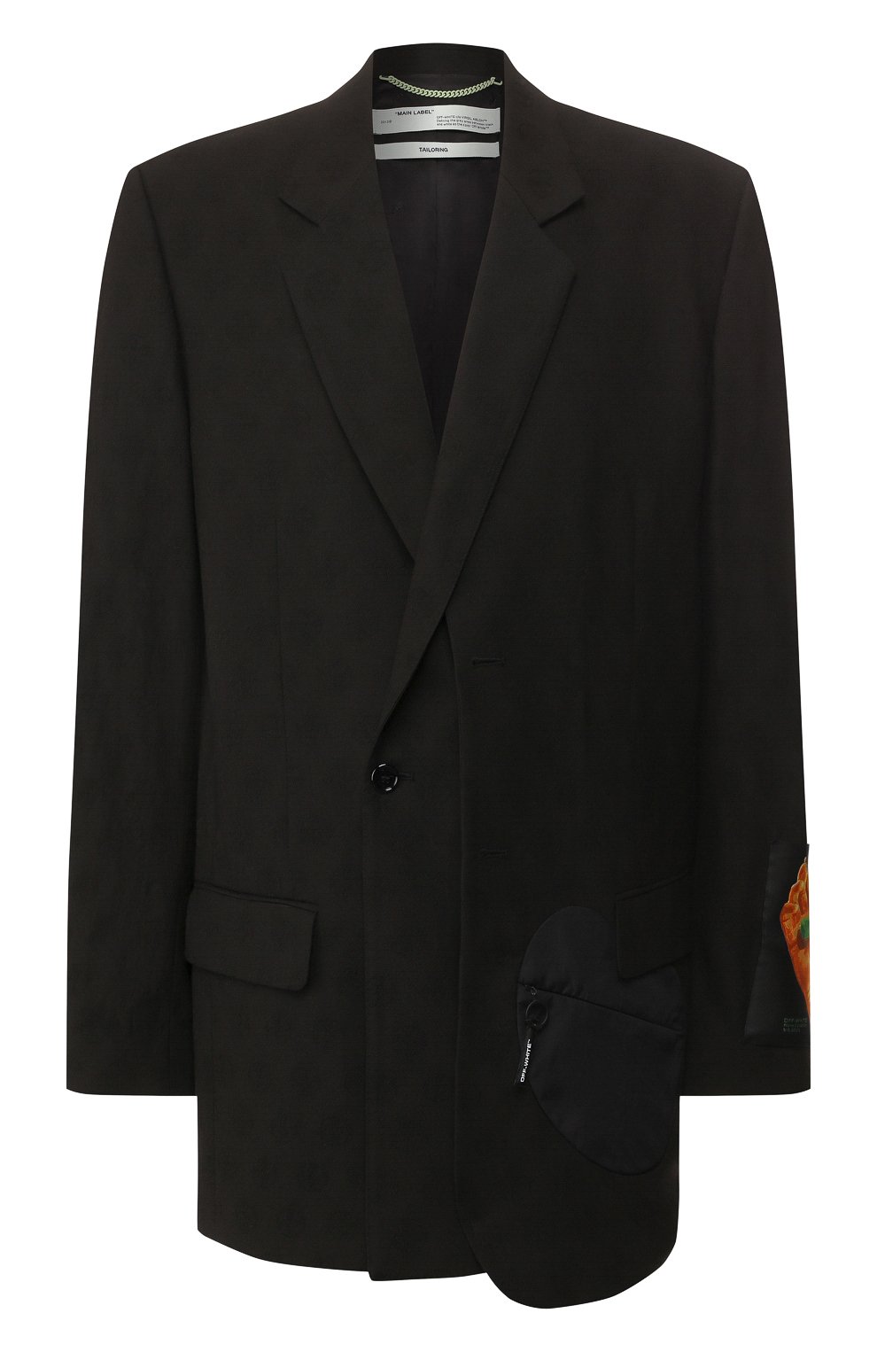 Шерстяной пиджак OFF-WHITE, арт. 0MEF048R20G860131088, фото 1