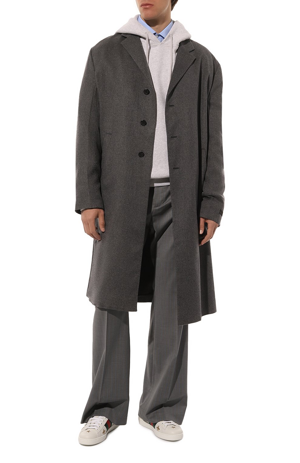 Комбинированные кеды new ace GUCCI белого цвета по цене 90720 руб., арт. 386750 A38F0, фото 2 Комбинированные кеды new ace GUCCI, арт. 386750 A38F0, фото 2