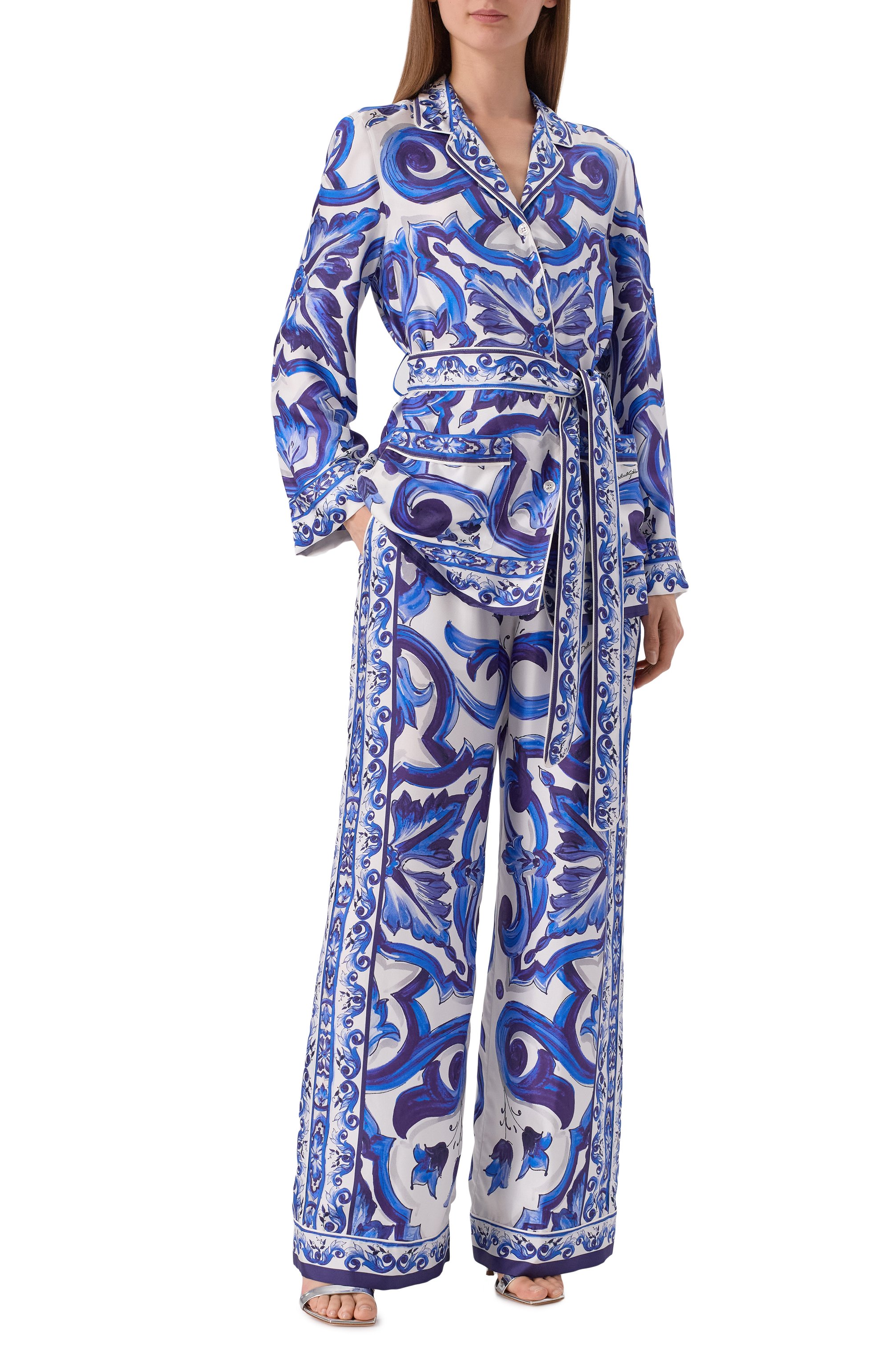 Шелковая блузка DOLCE & GABBANA, арт. F5N53T/HI1BB, фото 2