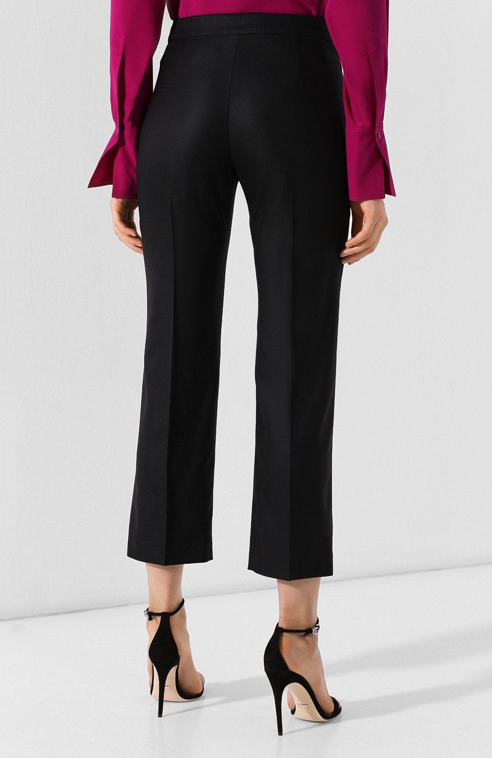 Шерстяные брюки STELLA MCCARTNEY черного цвета по цене 42400 руб., арт. 529866/SGB07, фото 4 Шерстяные брюки STELLA MCCARTNEY, арт. 529866/SGB07, фото 4