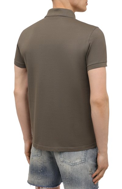 Хлопковое поло SAINT LAURENT, арт. 554052/YB20C, фото 4