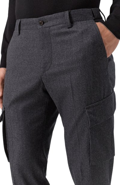Шерстяные брюки-карго CORNELIANI, арт. 264L02-2618111, фото 5