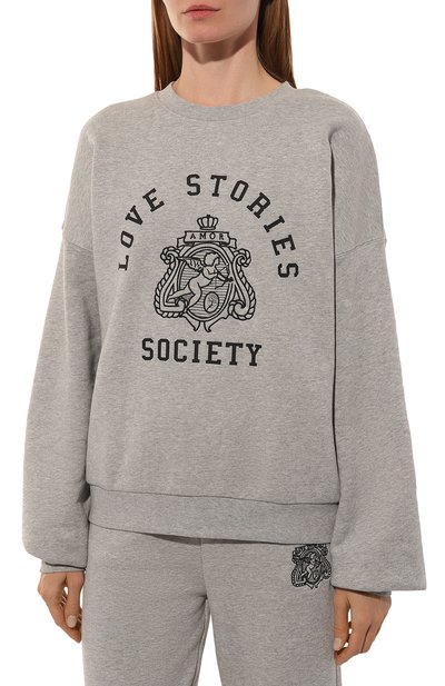 Хлопковый свитшот LOVE STORIES, арт. L2443248-980, фото 3