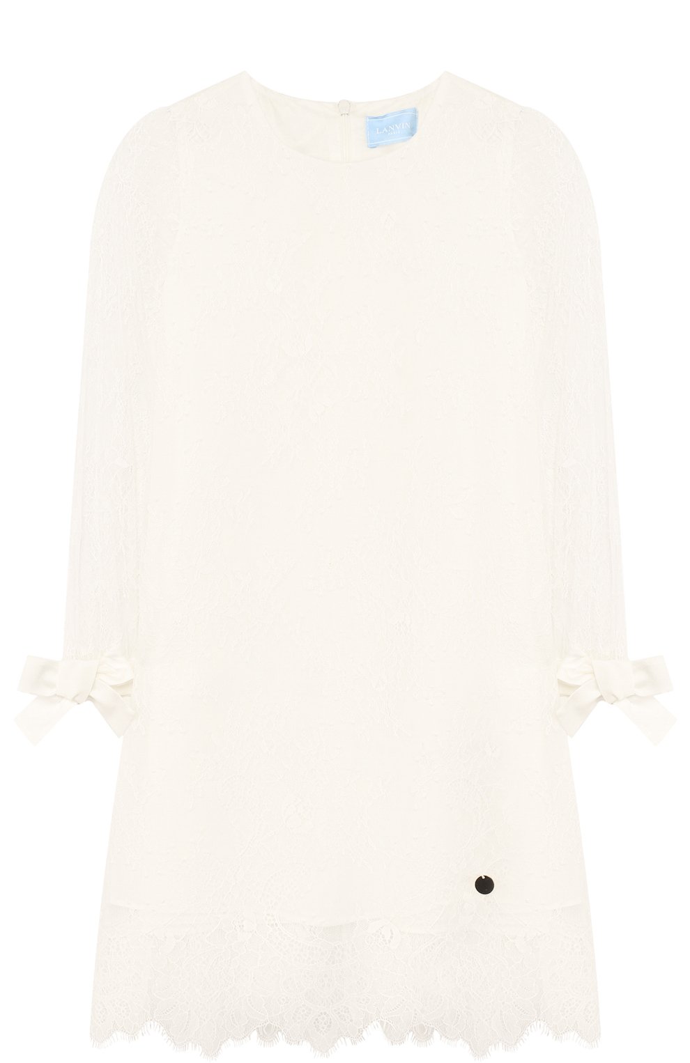 Кружевное платье прямого кроя с бантами LANVIN, арт. 4I1524/IB570/6-9, фото 1
