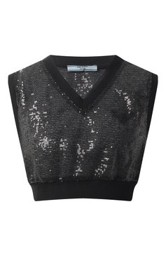 Топ с отделкой пайетками PRADA, арт. P948IR-1Z4T-F0002, фото 1