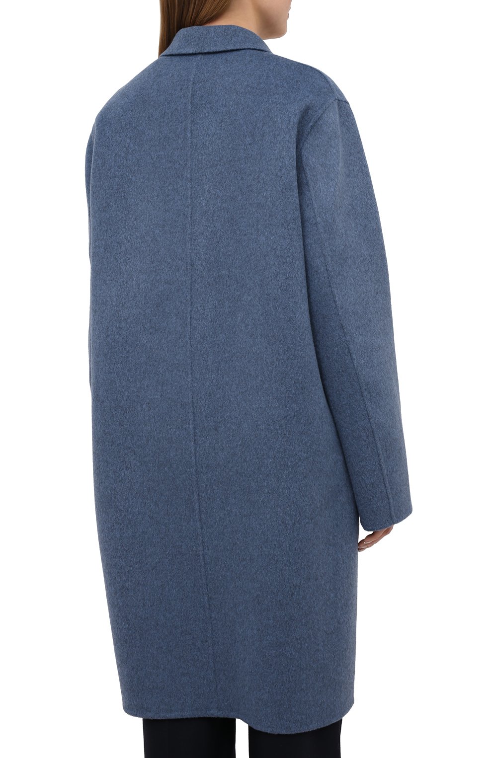 Шерстяное пальто ACNE STUDIOS голубого цвета по цене 99850 руб., арт. A90281, фото 4 Шерстяное пальто ACNE STUDIOS, арт. A90281, фото 4