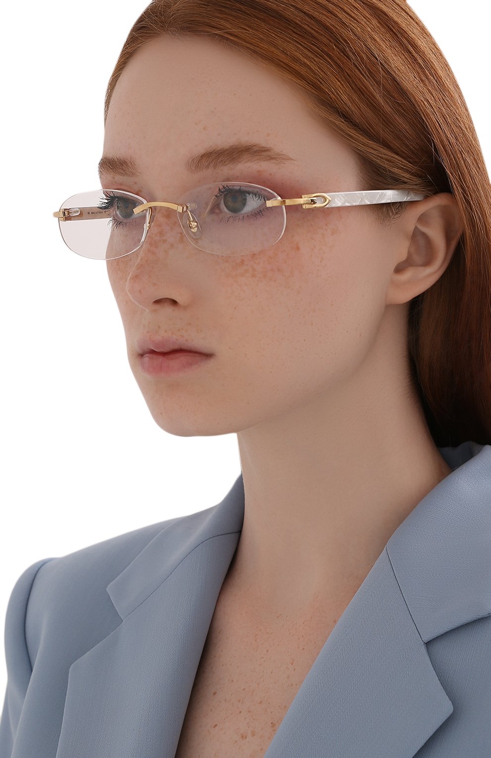 Оправа CARTIER белого цвета по цене 59950 руб., арт. CT0056 002, фото 2 Оправа CARTIER, арт. CT0056 002, фото 2