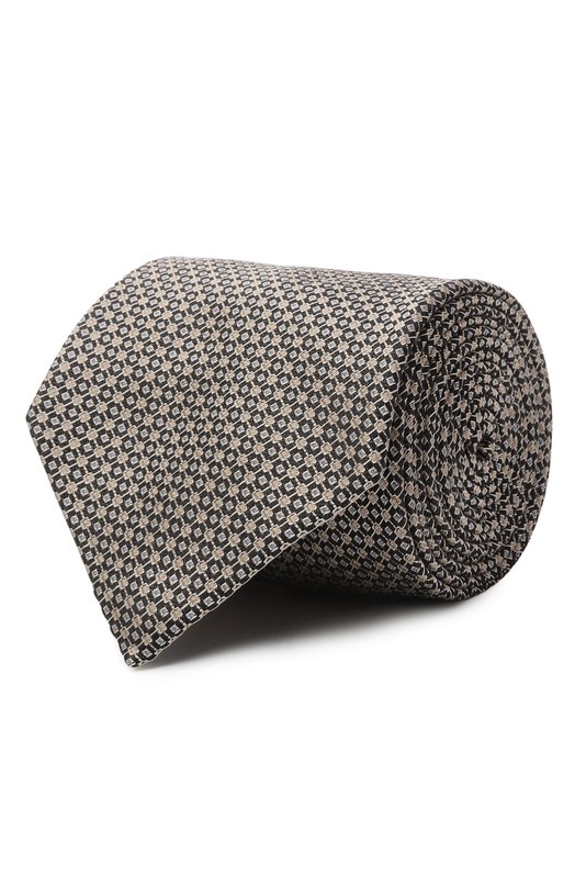 Шелковый галстук Brioni 062I00/PD477 Серый 062I00/PD477
