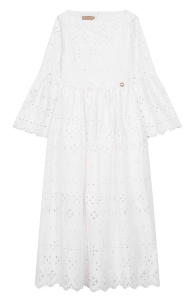 Хлопковое платье ELIE SAAB JUNIOR, арт. EFAB059 MX TS0724 RIC03