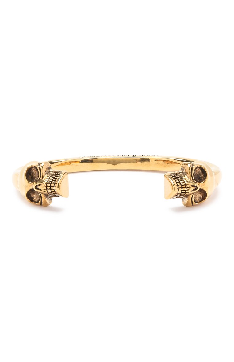 Мужской браслет ALEXANDER MCQUEEN золотого цвета, арт. 554487/J160G | Фото 1 (Статус проверки: Проверена категория; Материал: Металл; Нос: Не проставлено; Региональные ограничения белый список (Axapta Mercury): Не проставлено)