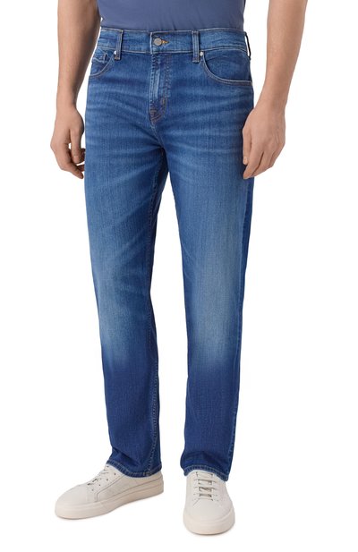 Джинсы standard 7 FOR ALL MANKIND синего цвета по цене 29150 руб., арт. 7TE10C12-1VT, фото 3 Джинсы standard 7 FOR ALL MANKIND, арт. 7TE10C12-1VT, фото 3