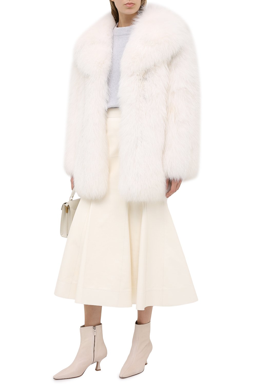 Шуба из меха песца с карманами VALENTINO, арт. QF3FA565FTF, фото 2