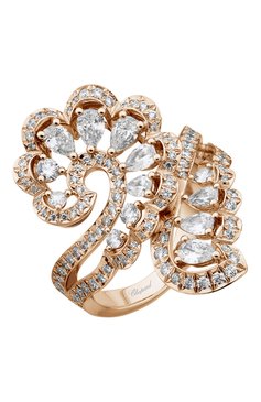 Женские кольцо CHOPARD бесцветного цвета, арт. 828349-5010 | Фото 1 (Материал сплава: Розовое золото; Нос: Не проставлено; Региональные ограничения белый список (Axapta Mercury): Не проставлено)