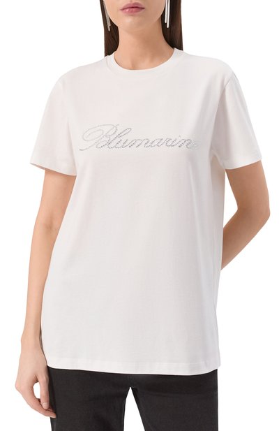 Хлопковая футболка BLUMARINE, арт. 2T107A, фото 3