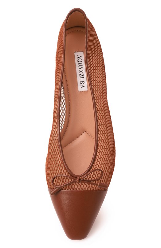 Балетки Gioia Aquazzura GIHFLAA0/MHN Коричневый  GIHFLAA0/MHN Фото 6